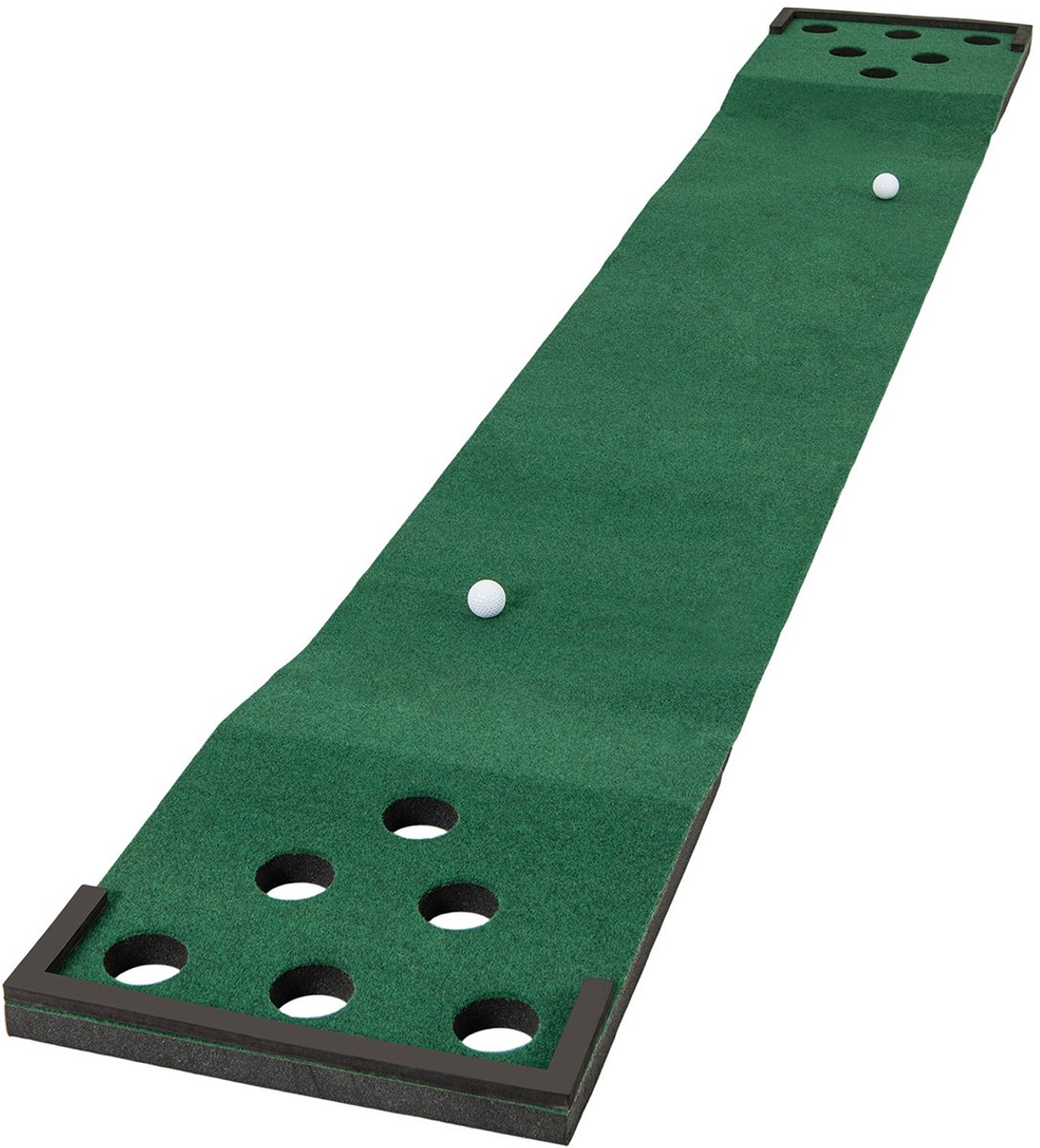 SureDeal® - Golf - Puttingmat - Verstelbare Putter - Ballen - Hole afdekkingen Draagbare - 332x50 cm - Groen