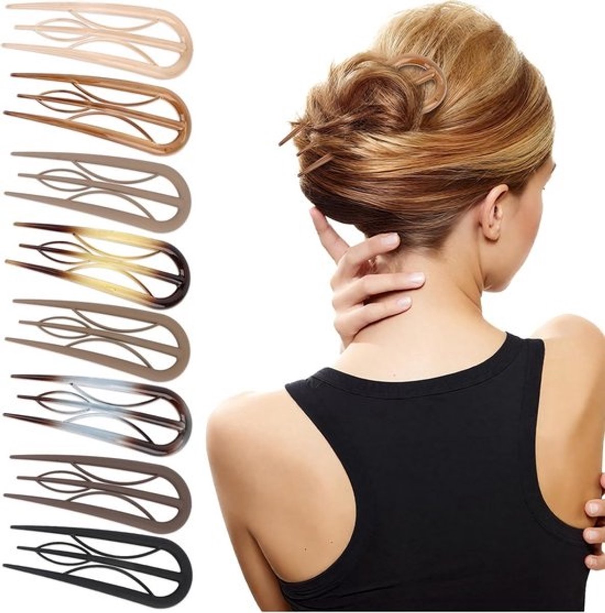 U-Vormige Haarspelden Set voor Dames - Inzetbare Haarpin voor Alle Haartypes