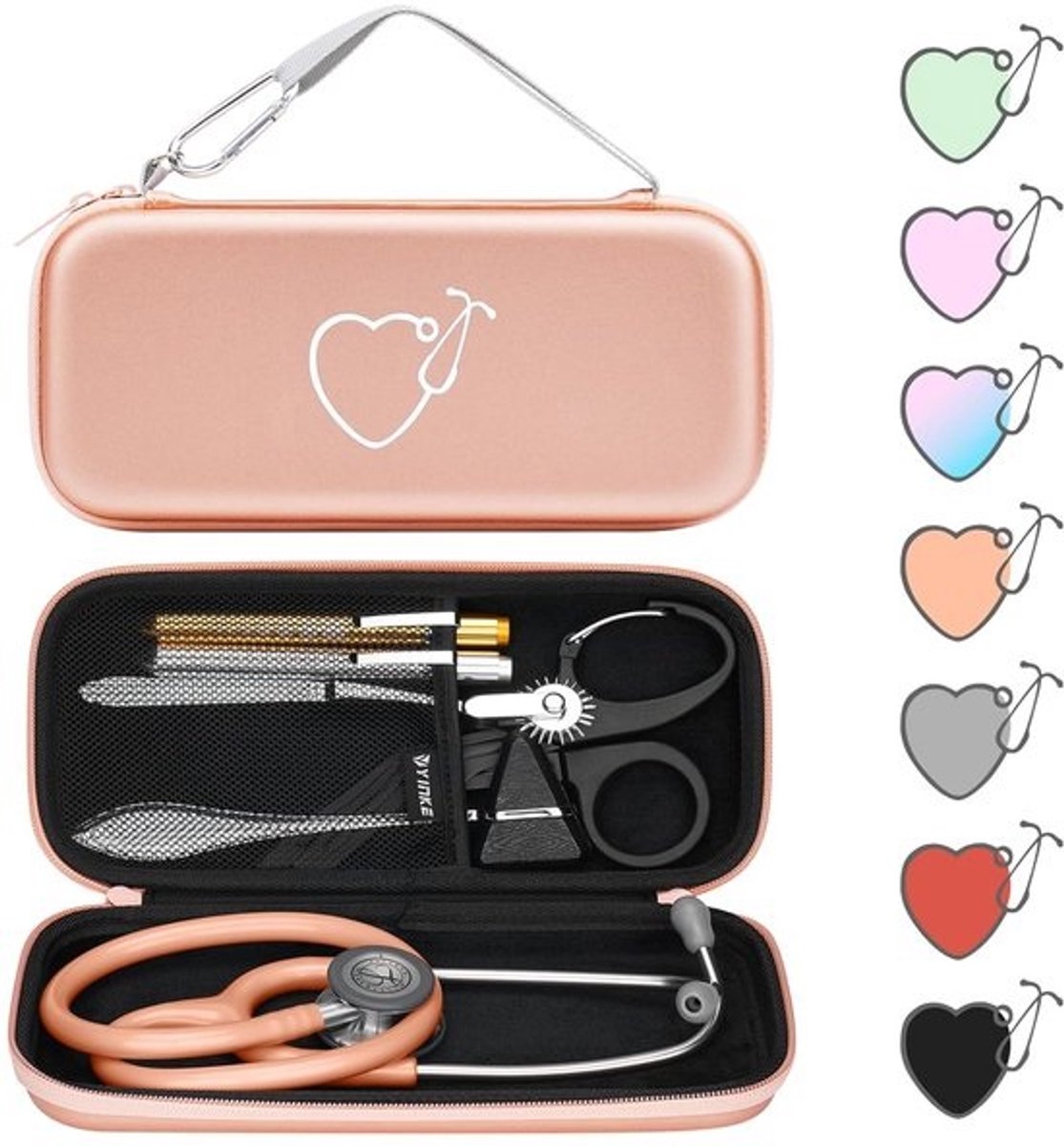 Stethoscoop Case voor Artsen en Verpleegkundigen - Lichtgewicht, Ruimte voor Medische Accessoires