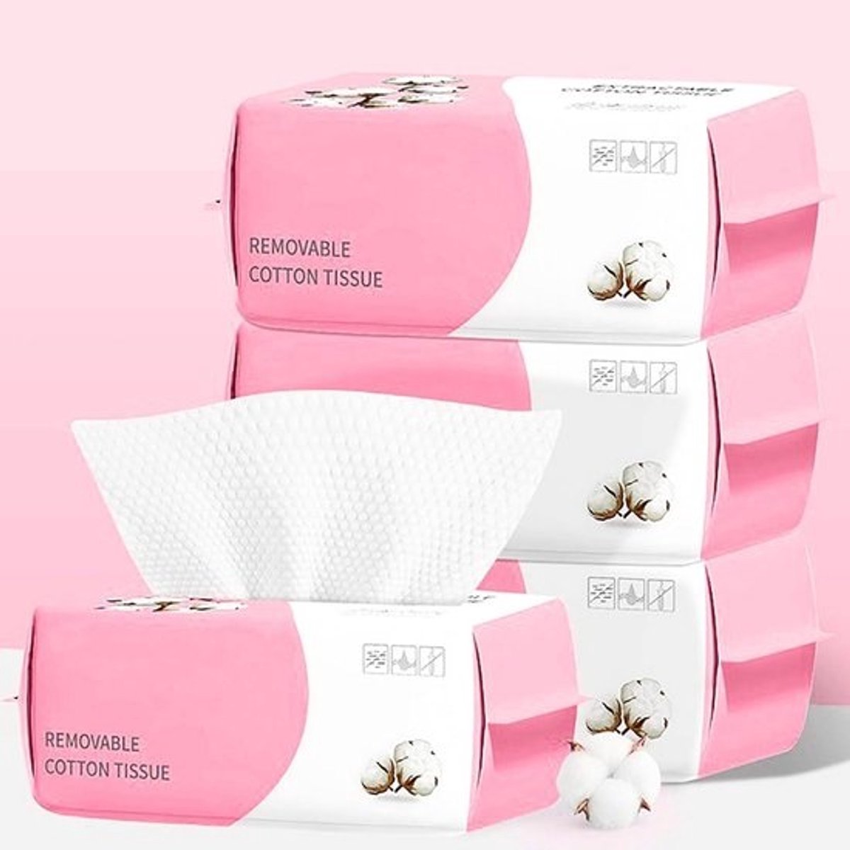 Disposable Zachte Katoenen Handdoeken 100 Stuks voor Gezichtsreiniging en Make-up Verwijdering