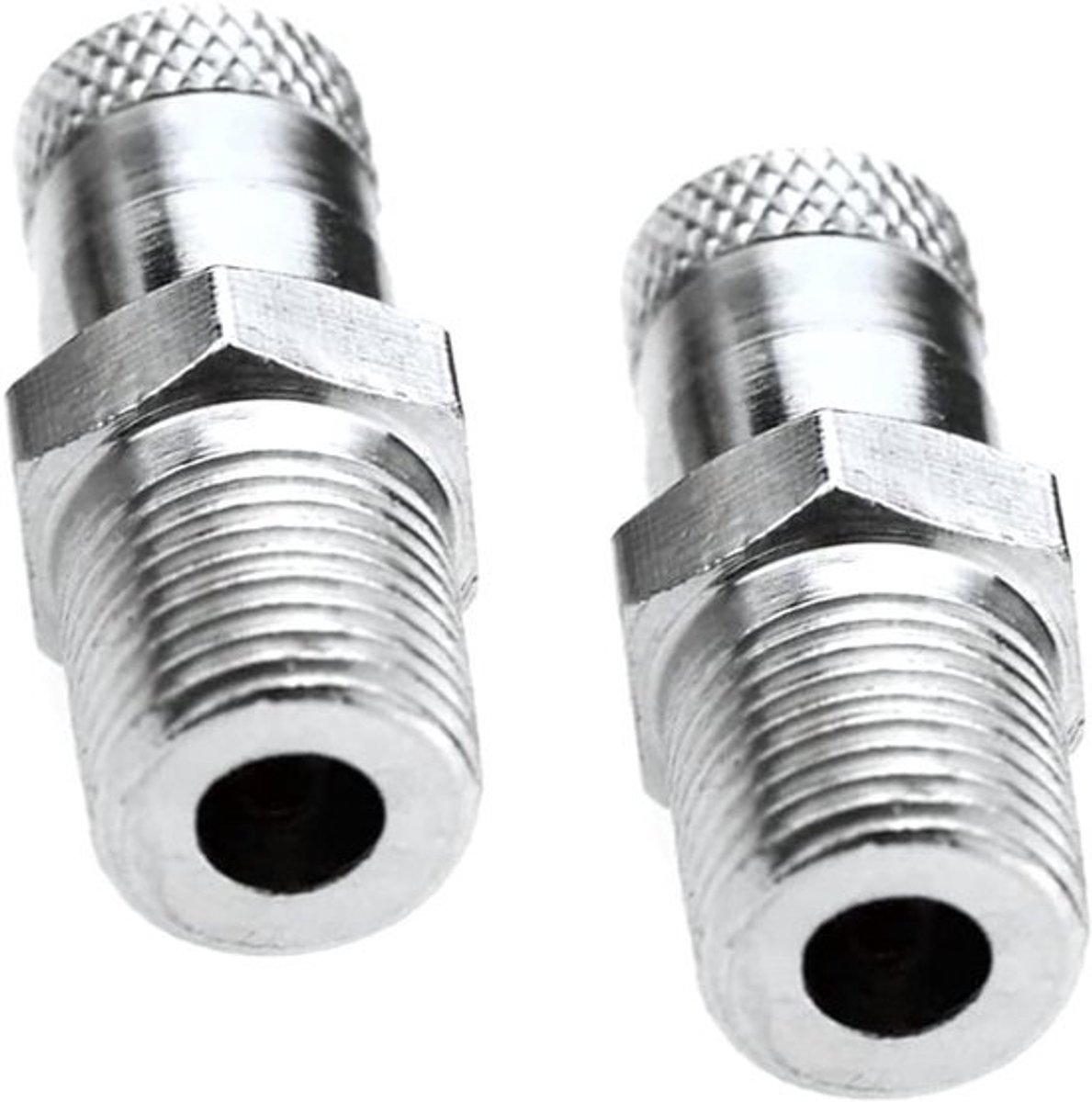 2-Delige Schrader Ventiel Adapters voor Auto, Motor en Fiets - Universele Tank Vulventielen