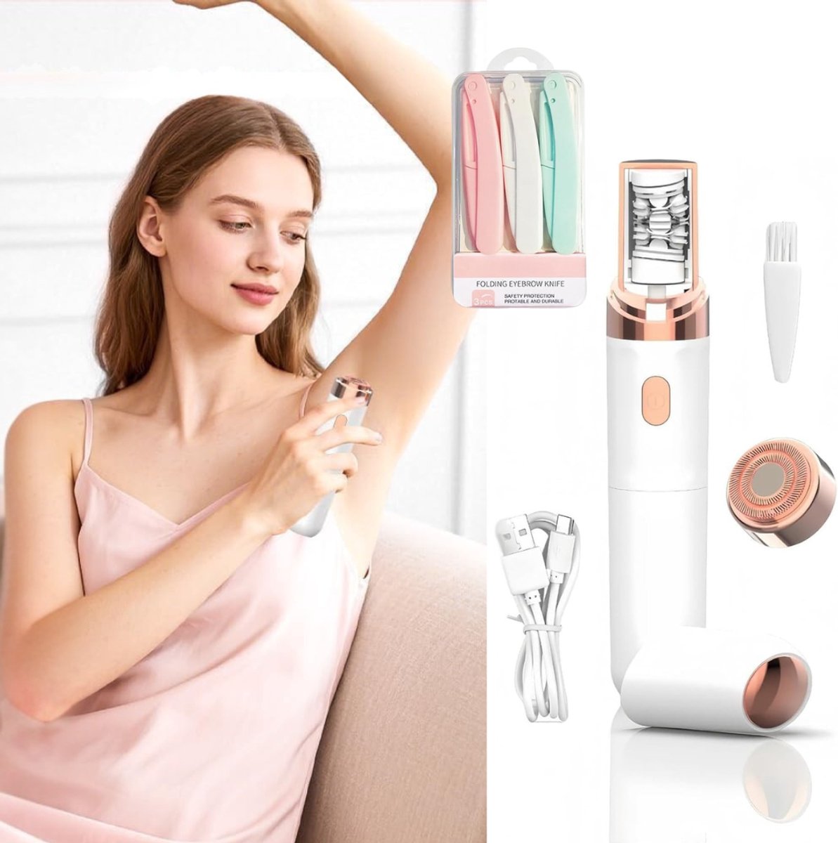 CRLYN® Epilator - Gezichtsepilator Vrouw - Epilator Gezicht