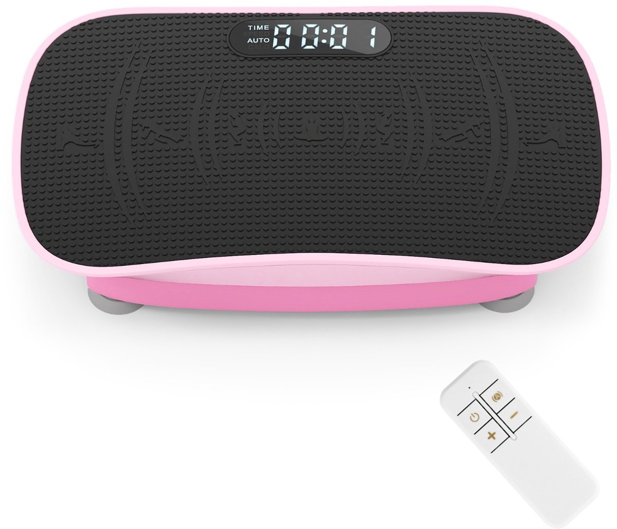 SureDeal® - Cardio fitne - Trilplaat - Snelheidsstanden - Afstandsbediening Triltrainer - Led display - 51,5x28,5x12 cm - Roze