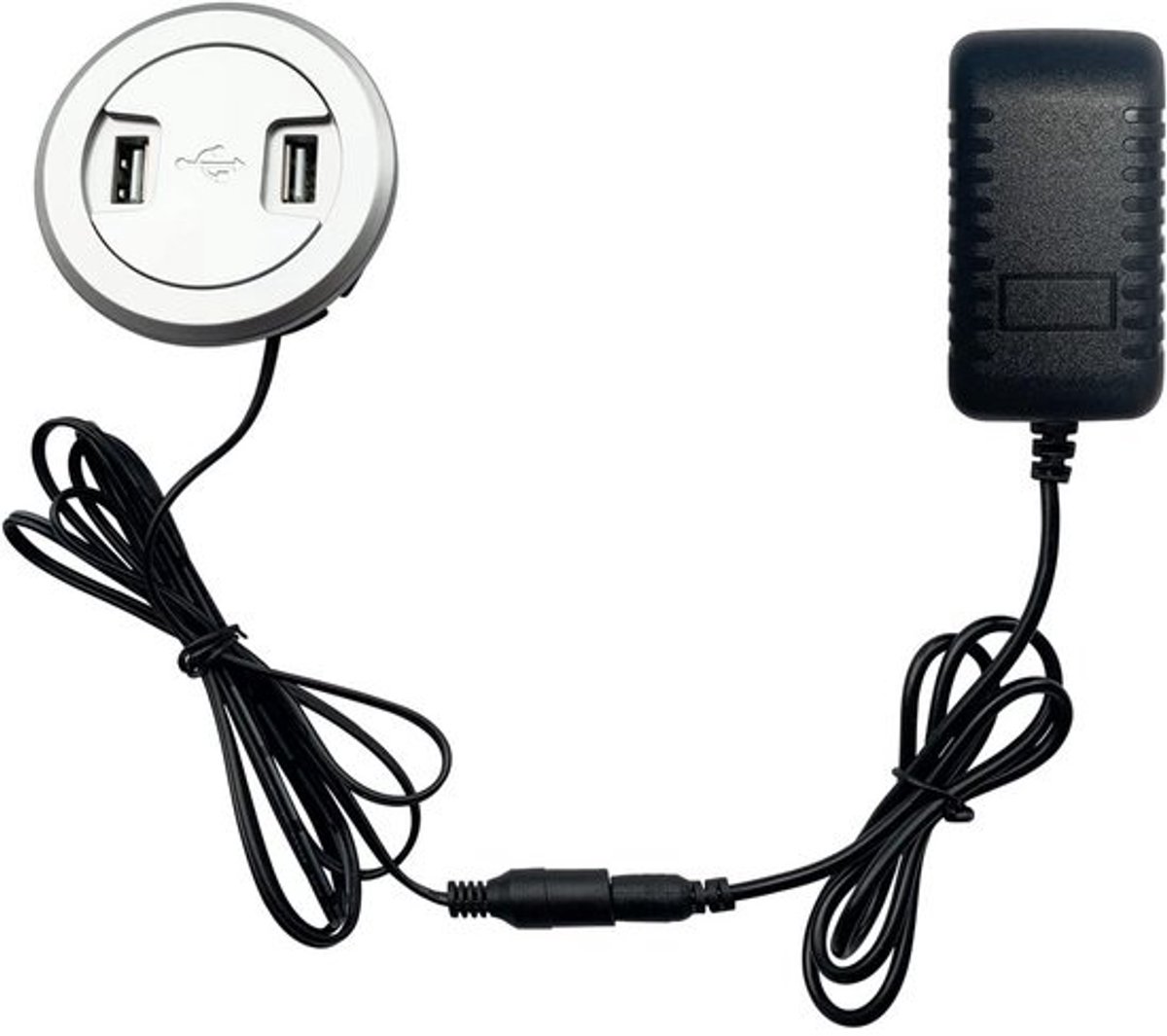 USB Bureaulader met 2 Poorten voor Telefoon en Tablet