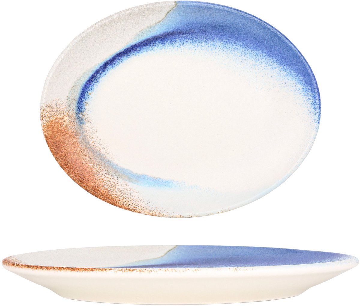 Bonna Serveerschaal - Kymen - Porselein - 20x15.6 cm - set van 2