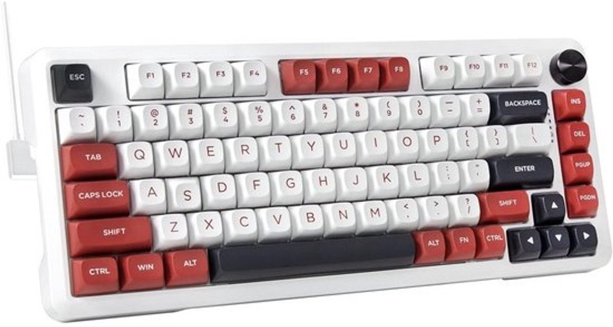 Mechanisch Gaming-toetsenbord met RGB Verlichting - Compact en Hot Swappable - Romig Geluid - Perfect voor PC