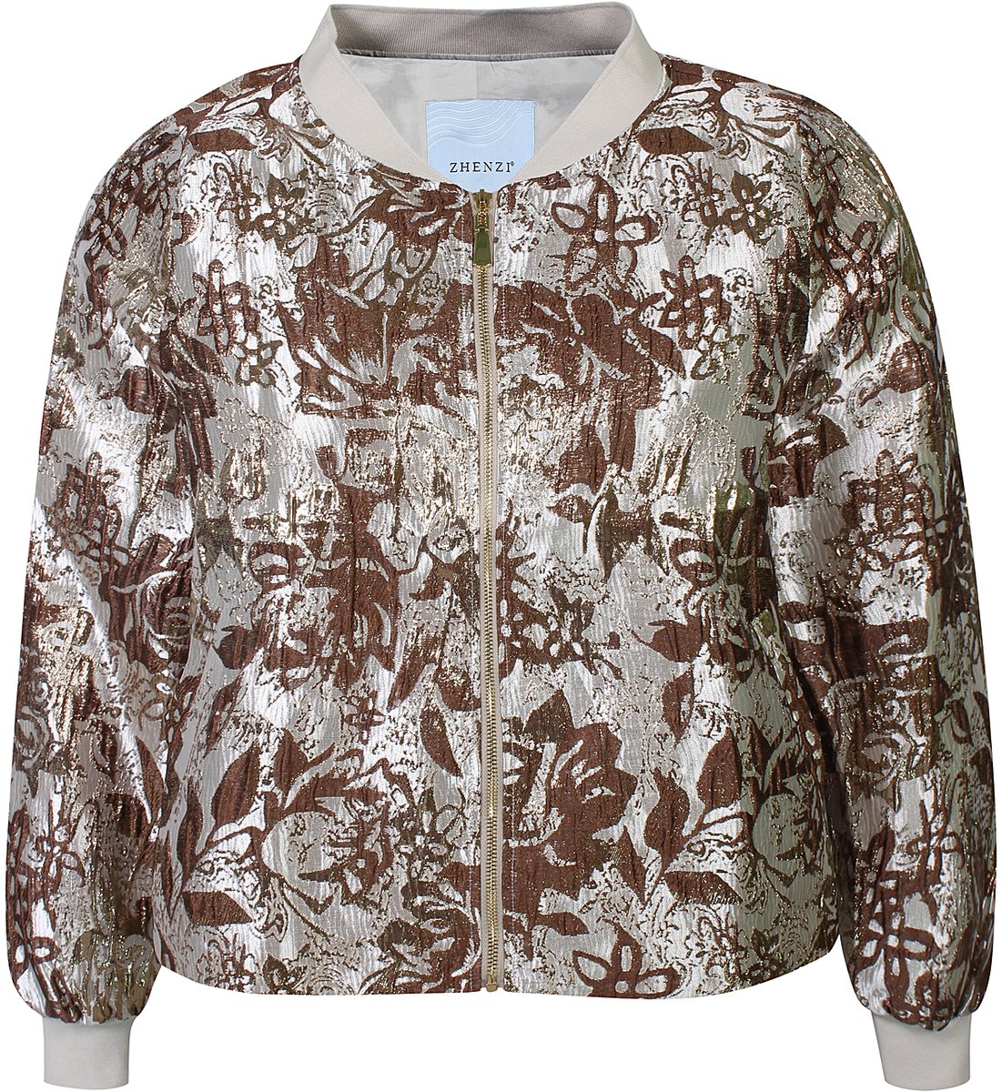 Zh-Lyric 1556-Jacket L/S Chokolade maat L=50/52