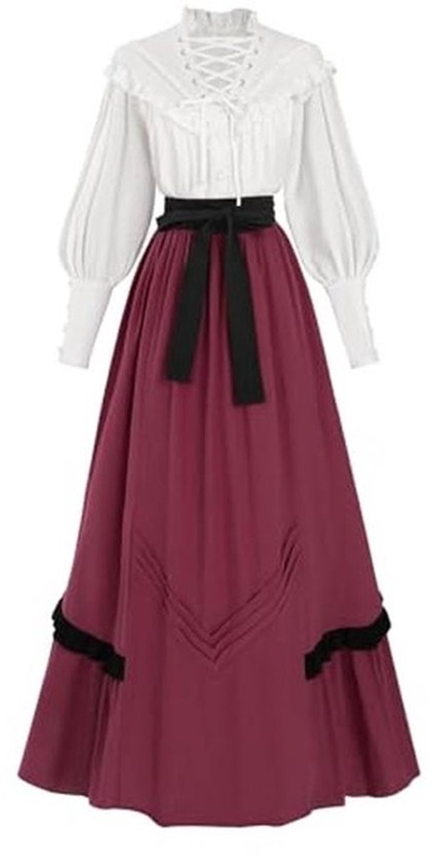 Vrouwen Regency Kostuum Victoriaanse Jurk Tea Party Jurken