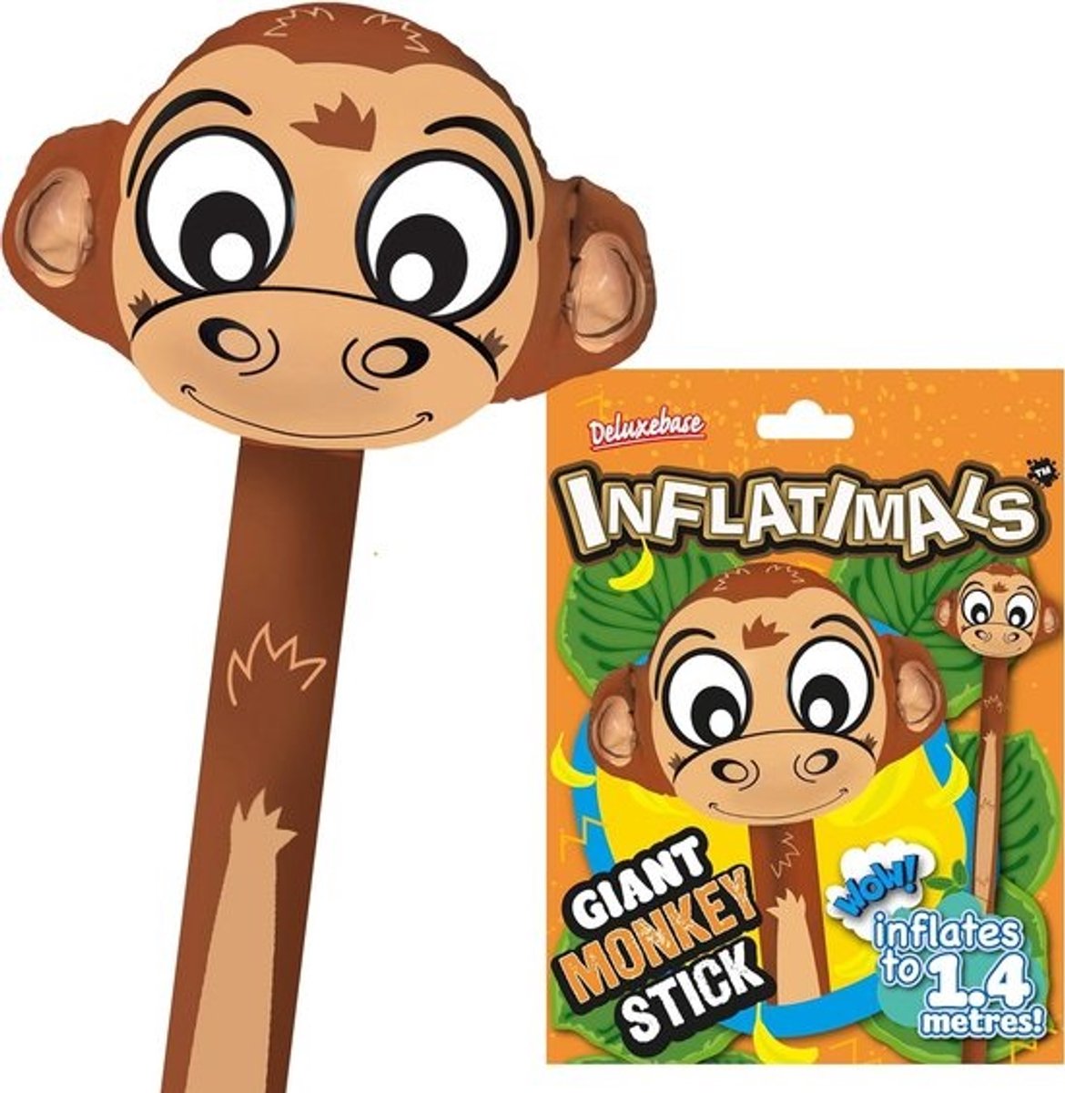 Gigantische Opblaasbare Aap - Groot Opblaasspeelgoed voor Kinderfeestjes en Decoratie