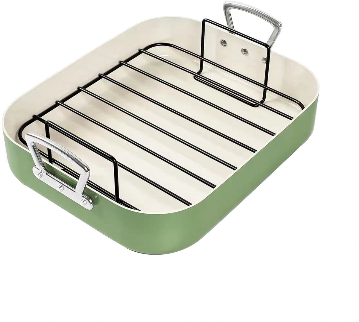 Keramische ovenschaal 38 x 31 cm – Michelangelo Groen
