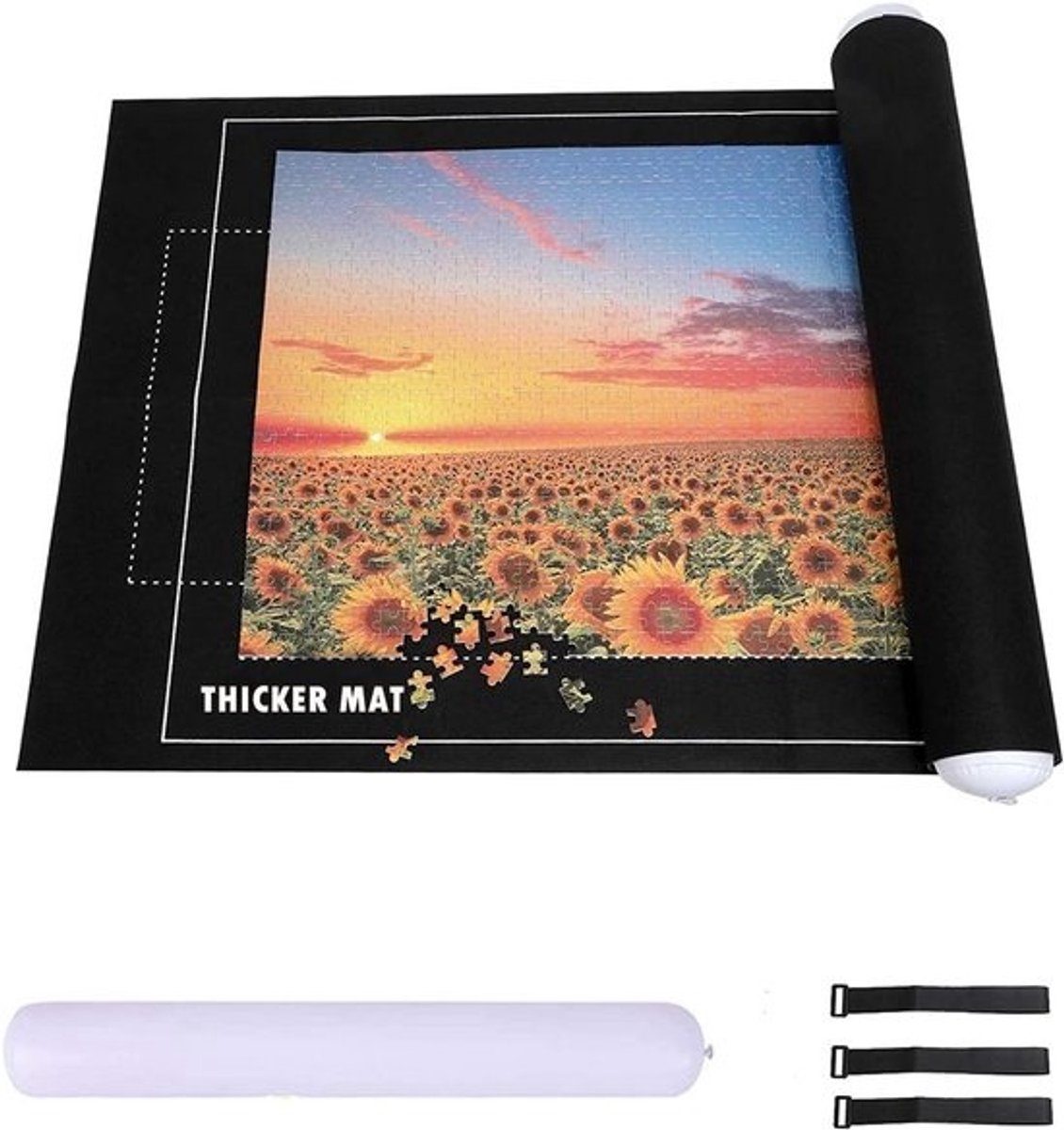 Puzzelmat voor 3000stukjes - Puzzelmap met Accessoires - Puzzelbord - Puzzelmatten - Puzzelmat Volwassen en Kinderen - Geschikt voor legpuzzel 2000 & 1500 & 1000 Stuks - Bescherming