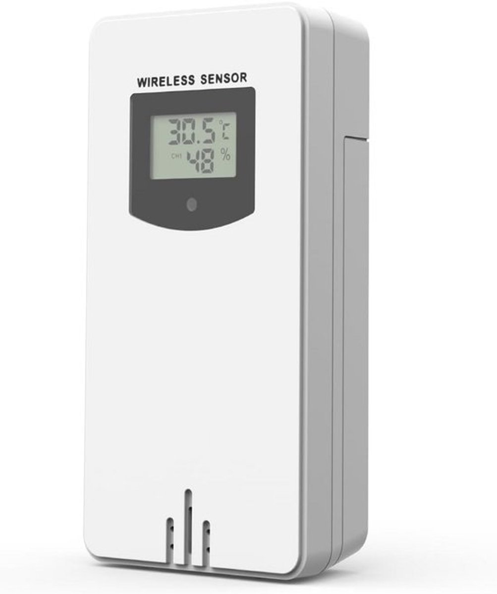Draadloze Buitensensor voor Weerstation - Meet Temperatuur en Vochtigheid