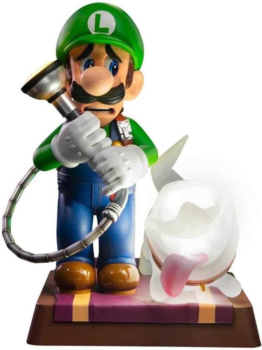 Verzamelbare PVC Figuur van Luigi met Polterpup uit Luigi's Mansion (Collectors Editie)