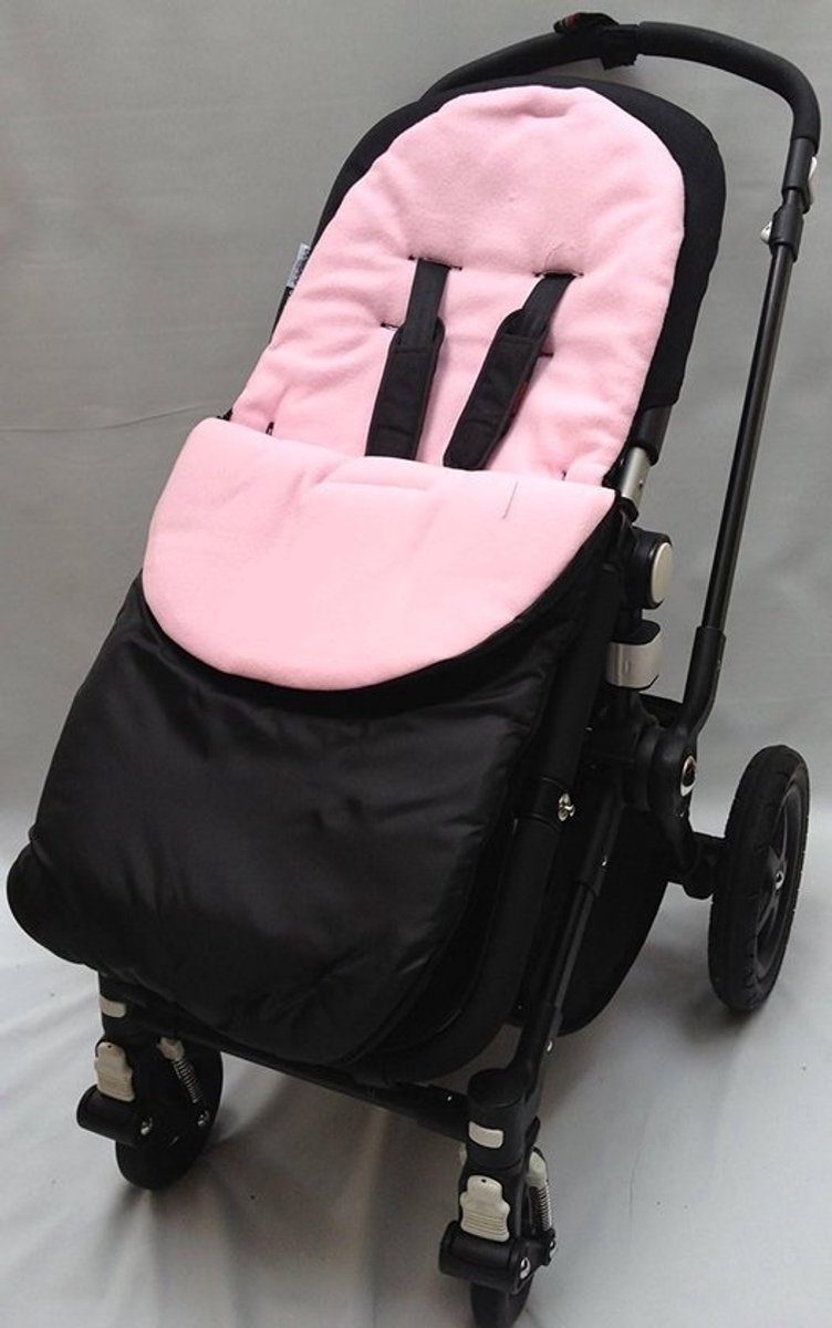Voetenzak Kinderwagen - Baby deken - Warmte Buiten - Uitritsbaar Stoelvoering - 39 x 88 cm - Roze