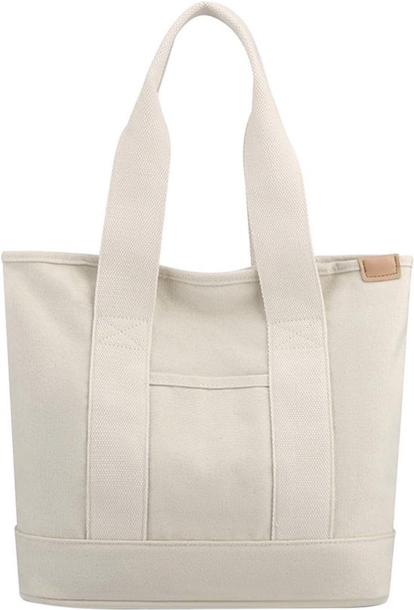 Canvas Tote Bag Dames – Ruime Draagtas Schoudertas Handtas – Duurzaam Draagtas voor Dagelijks Gebruik