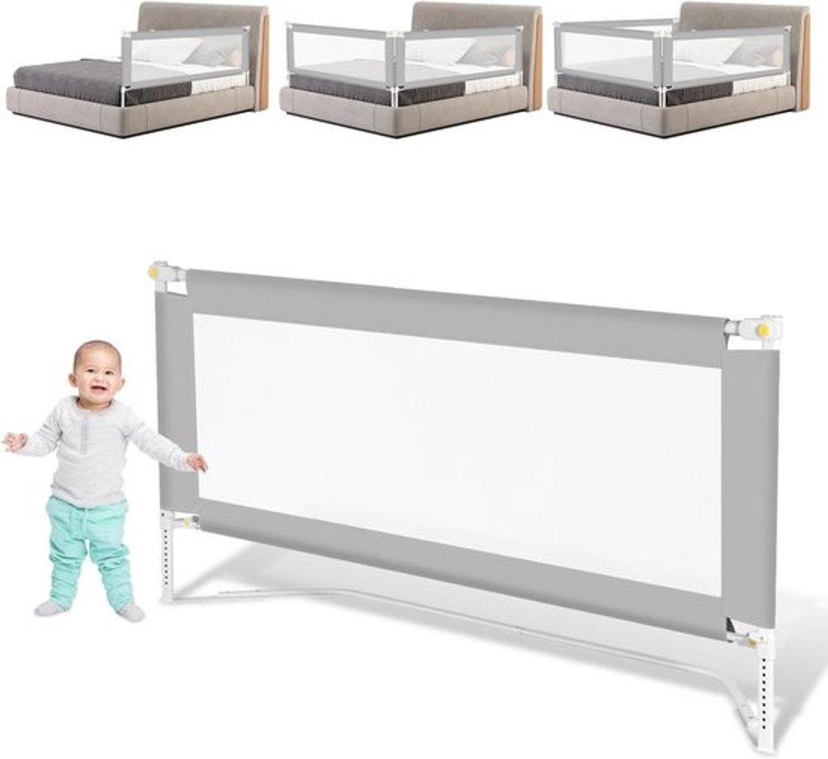 Opvouwbare Bedrek Grootte 200 cm voor Kinderen en Peuters Veilige Installatie