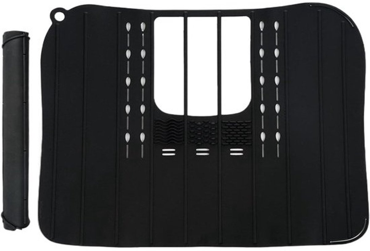 Gootsteen Afdekking - Aanrecht Organizer - Ruimte Optimaliseren - Antislip Siliconen - 43L x 5B x 5D cm - Zwart
