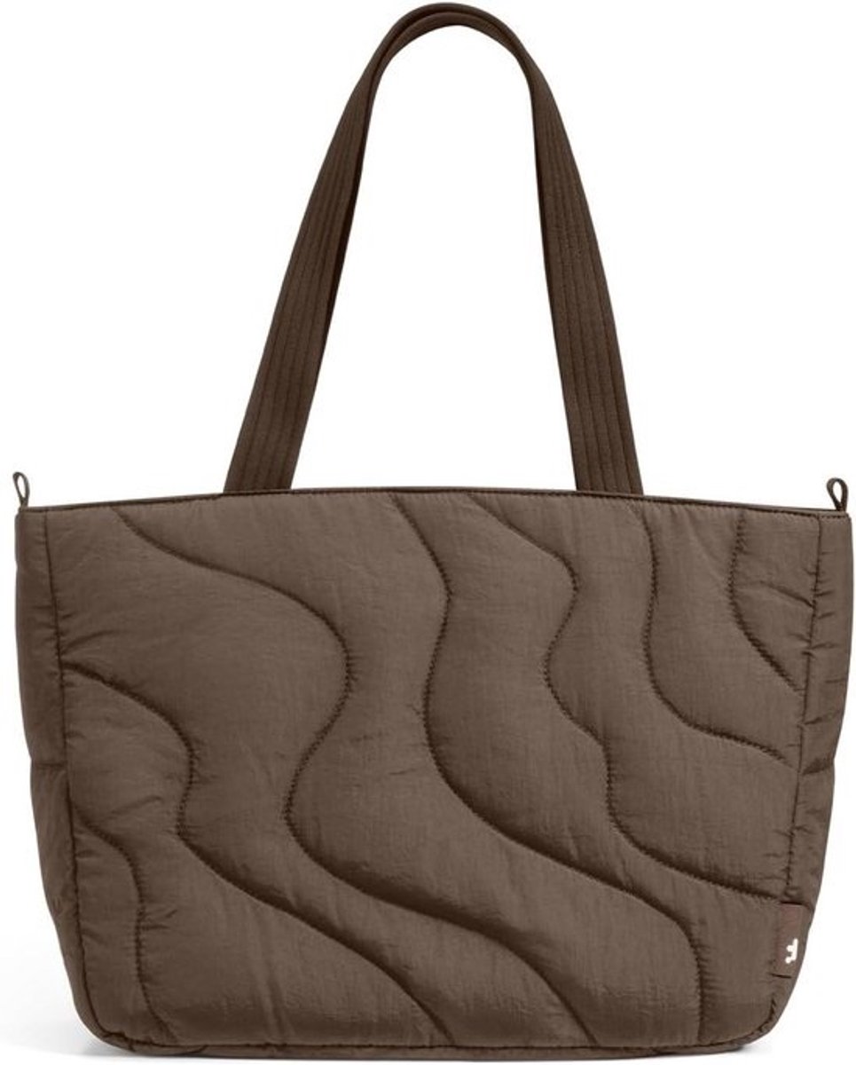 Laptoptas Puffer - Schoudertas Dames - Veilig Vervoer - Gemaakt van Gerecycled Materiaal - 42.5 cm - Geel