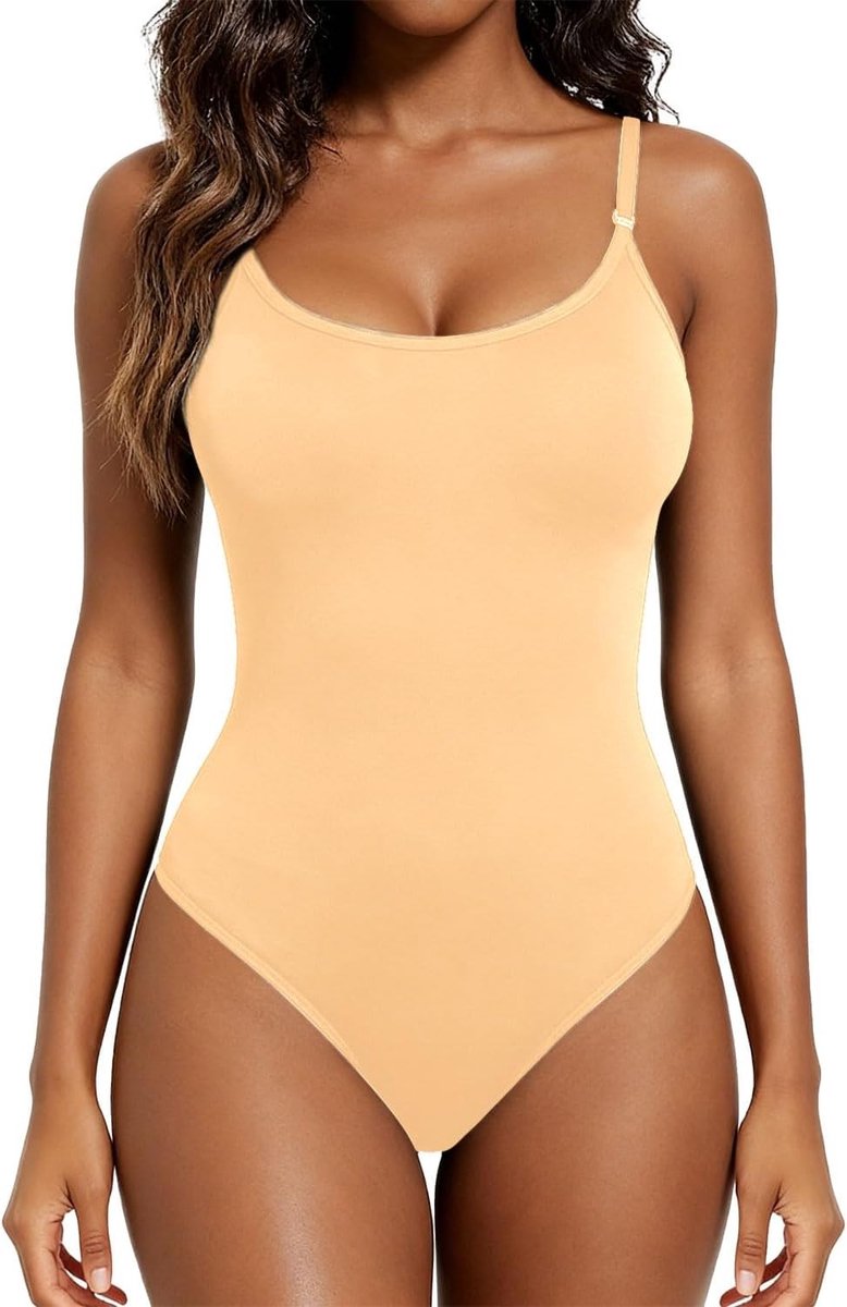 Naadloze Shapewear Bodysuit voor Vrouwen, Verstevigende Thong, Plat Buik Effect, Ademend en Verstelbare Bandjes, Perfect voor Onder Kleding