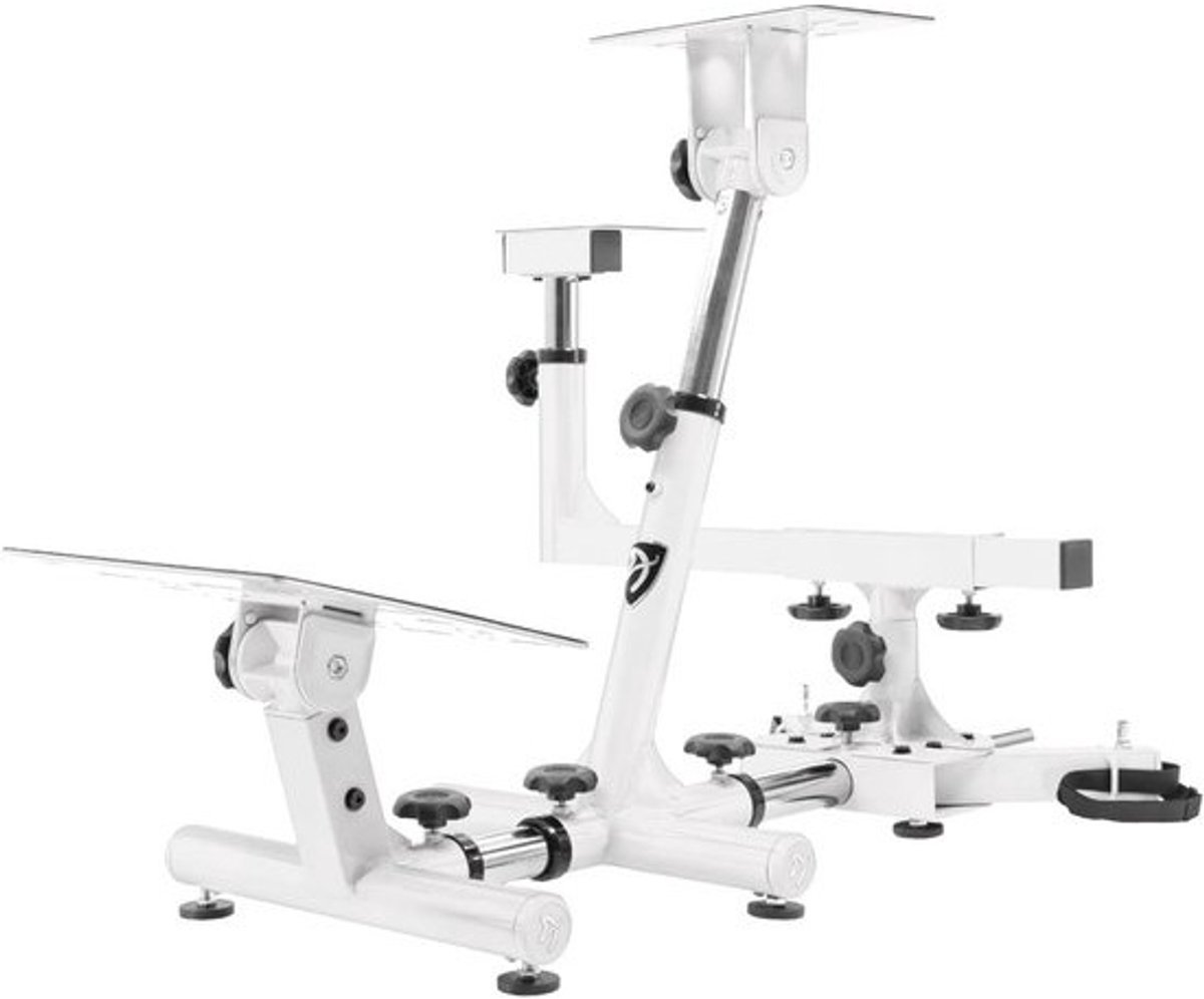 Racestoel Simulator - Comfortabele Zitpositie met Aanpasbare Functies - Wit