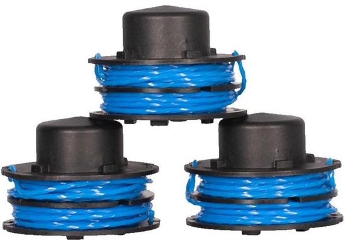 Set van 3 opzetstukken met draad 1,5 mm voor grastrimmer