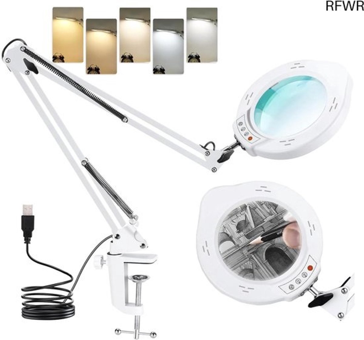 Vergrootglas met Verlichting - Loeplamp - Vergrootspiegel Led - Schrijven