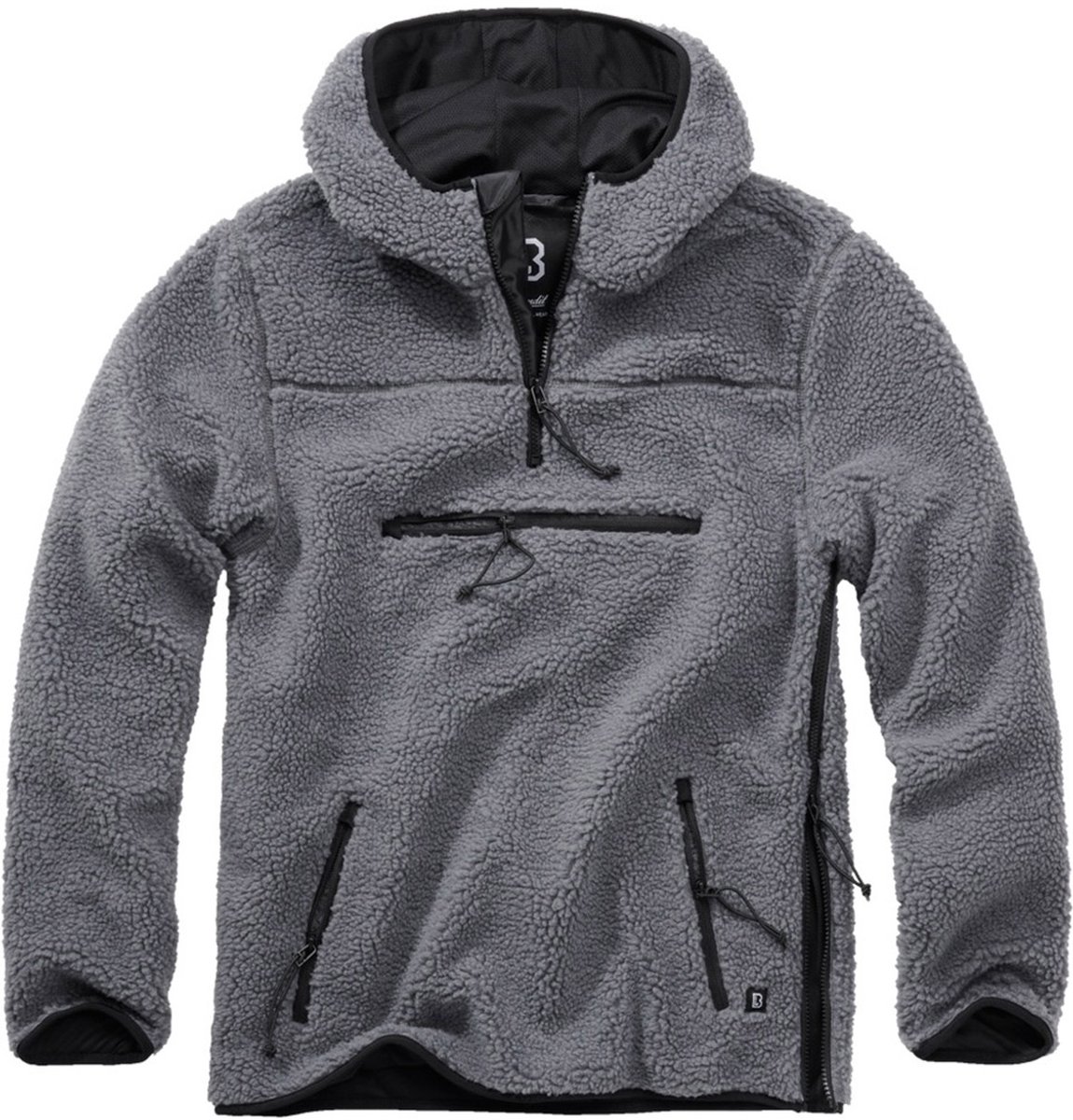 Brandit - Teddyfleece Worker Pullover Jas - 4XL - Grijs