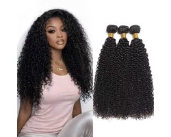 NICMISS Kinky Curly Bundles Human Hair Weave Hair Extensions 12 14 16 inch - ShopVlot