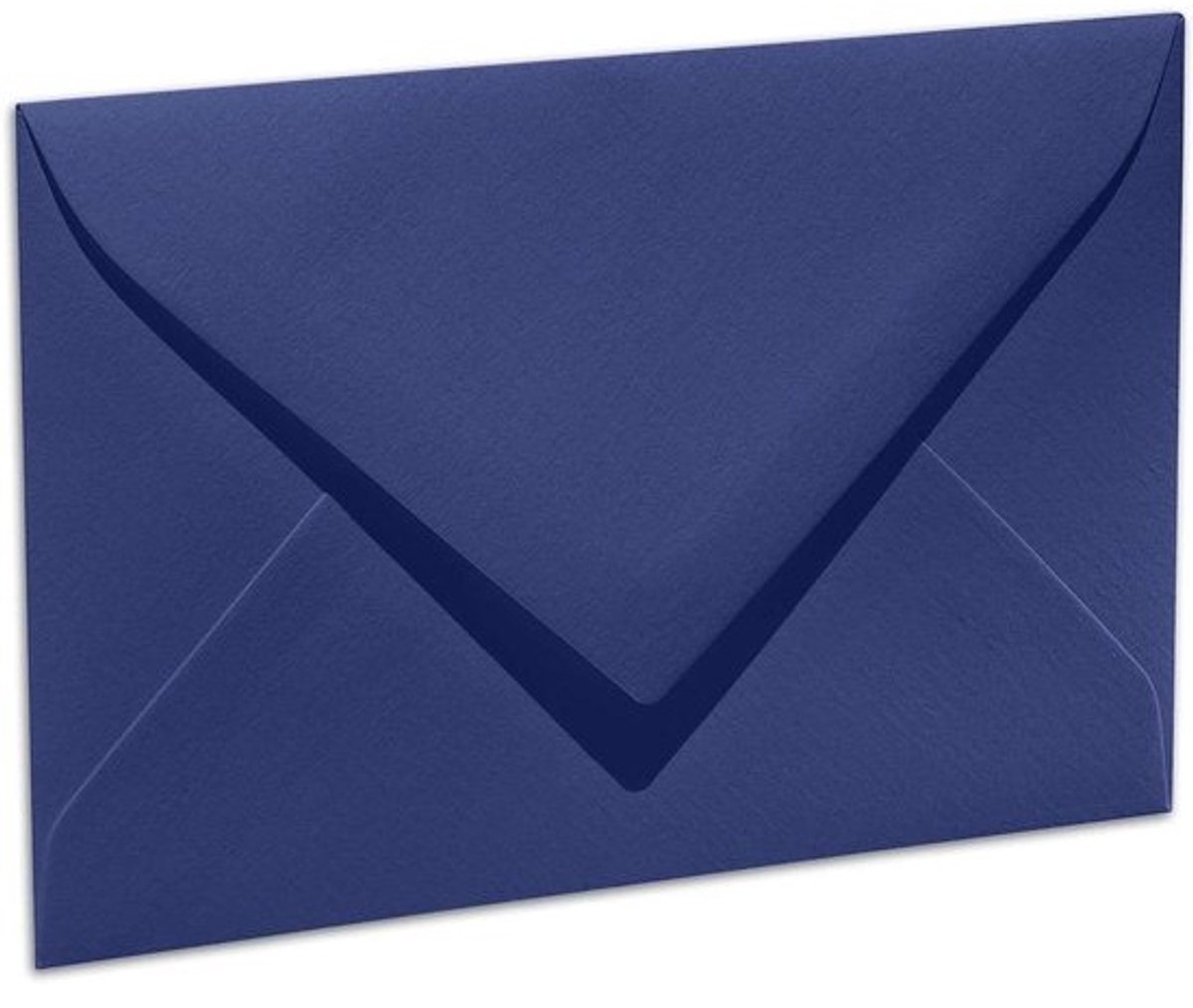 Kleine Enveloppen - Mini Enveloppen C7 - Cadeau Kaartjes - E goutteur Ribbels - 110 x 75 mm - Blauw