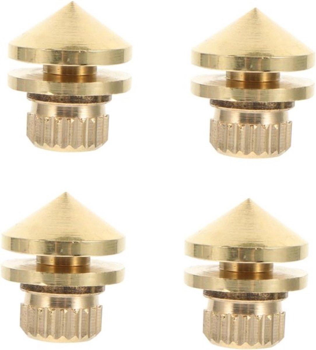 Luidspreker Spikes - Koperen Pads - Geluid Verbeteren - Schokabsorberend Ontwerp - 2.1 cm - Goud