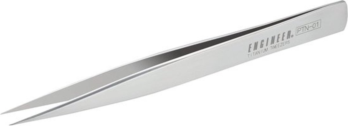 Precisie Pincet - Fijne Punt Pincet - Precisie Werk - Geharde Constructie - 125 mm Lengte - Zilver