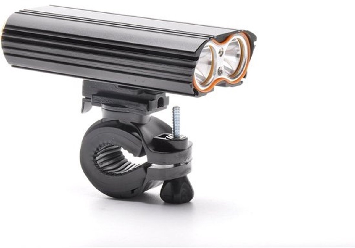 Fietslamp USB Oplaadbaar - Fietsverlichting Voorlamp - Veilig Fietsen - 2000 Lumen XM-L2 LED - 300 meter bereik - Zwart