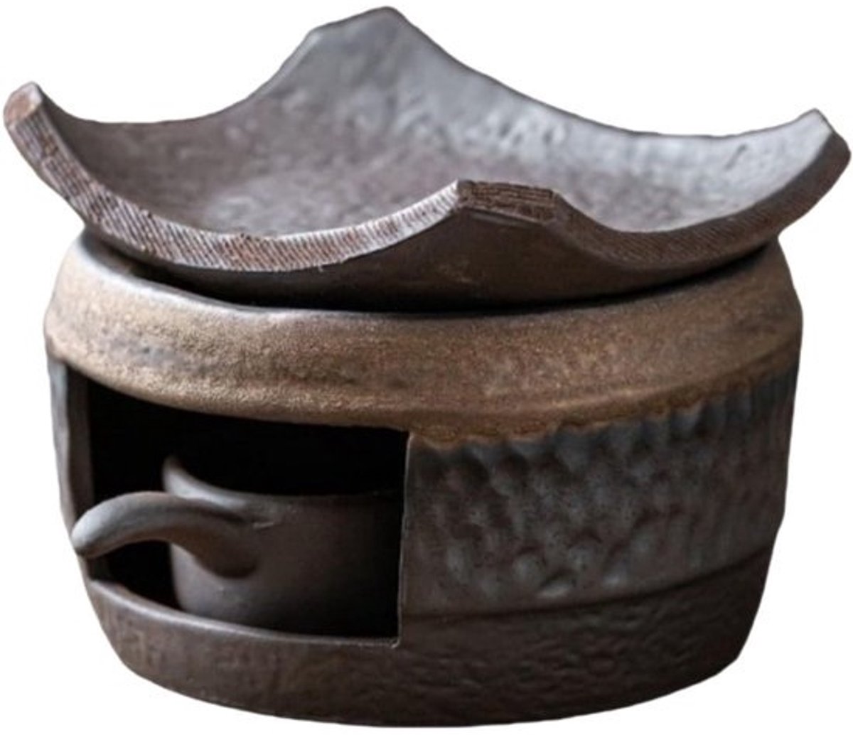 Keramische Geurbrander - Olie Warmer - Ontspanning Thuis - Handgemaakt Design - 11.7 x 7.3 cm