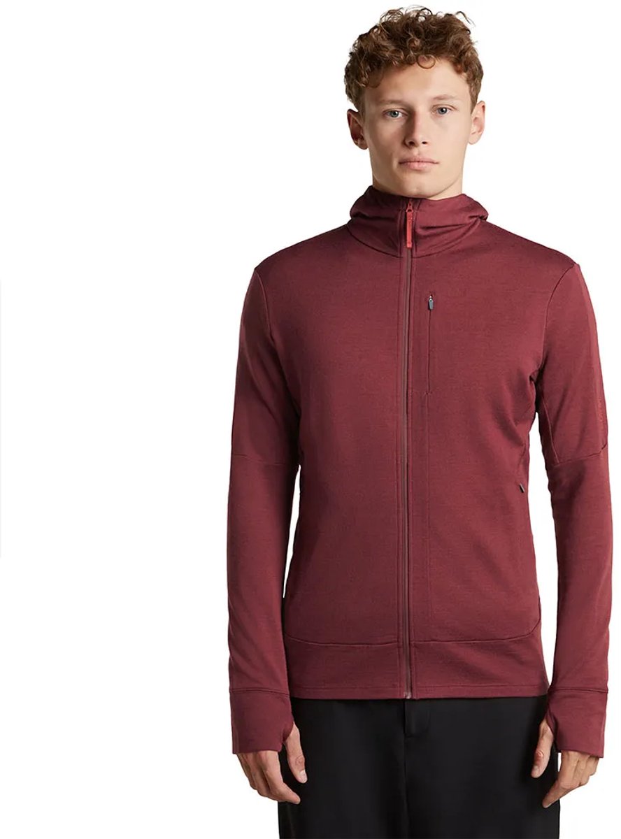 Icebreaker 260 Quantum Iv Sweatshirt Met Rits Rood XL Man