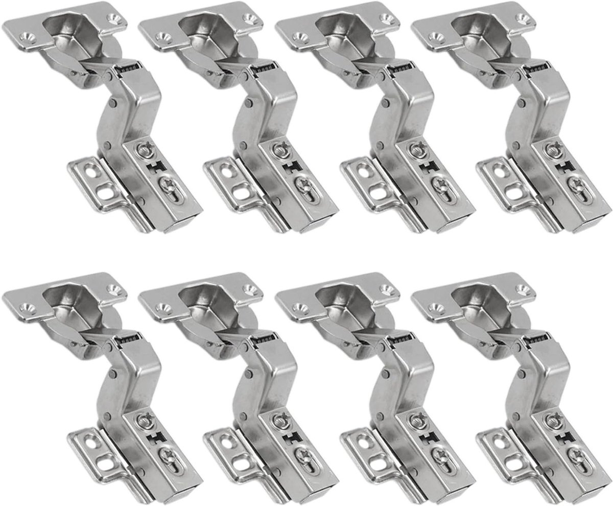 40mm Soft Close Scharnieren met Hydraulische Demper voor Keuken- en Kastdeuren - 8 Stuks voor Zware en Dikke Deuren