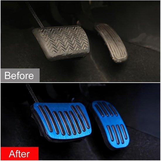 Pedaalhoezen Set - Auto Accessoires - Verbeterde Grip - Antislip Rubber - 2 Stuks - Zwart — afbeelding 4