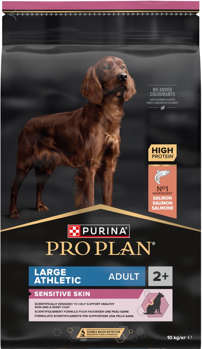 Pro Plan PURINA® PRO PLAN® Sensitive Skin Large Athletic Adult - Hondenvoer Droogvoer - Zalm - 10 kg