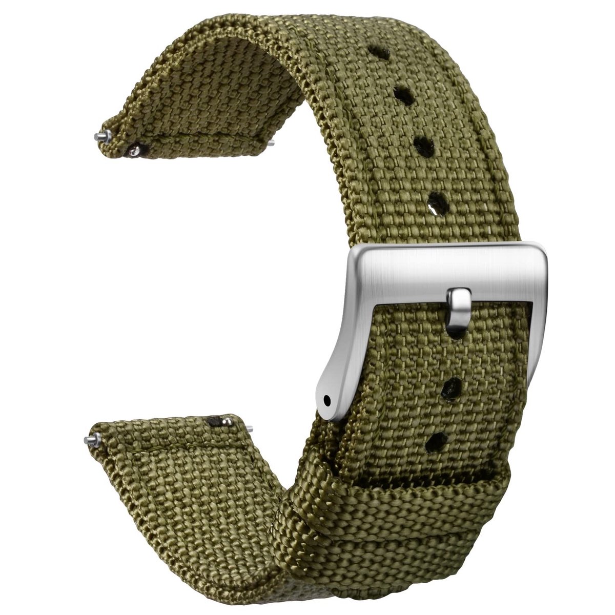 Dailygoods- Horlogebandje 20 mm - Zacht/Nylon - Quick Release - Duurzaam/Lichtgewicht - Ademend - Comfortabel voor langdurig gebruik - Horloge