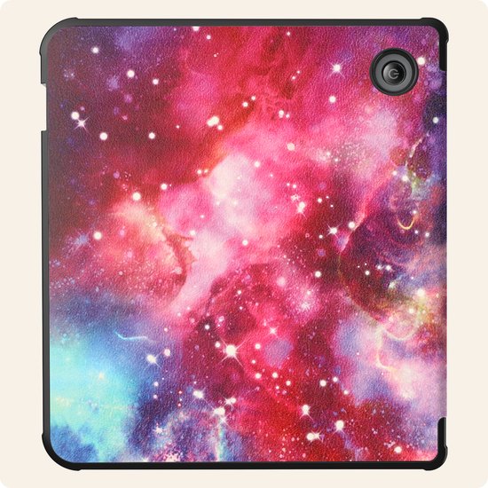 Hoesje Geschikt voor Kobo Libra 2 Hoes Book Case - Hoes Geschikt voor Kobo Libra 2 Hoesje Book Cover - Galaxy van Hoesje  — afbeelding 4