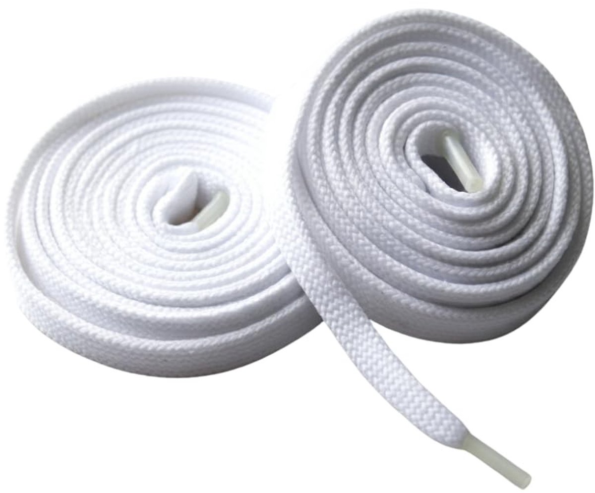 Dailygoods- Platte Veters 8 mm Breed - Duurzame Vervanging - Antislip - Sportschoenen - Moderne Look - Eenvoudig Binden - Schoenveters
