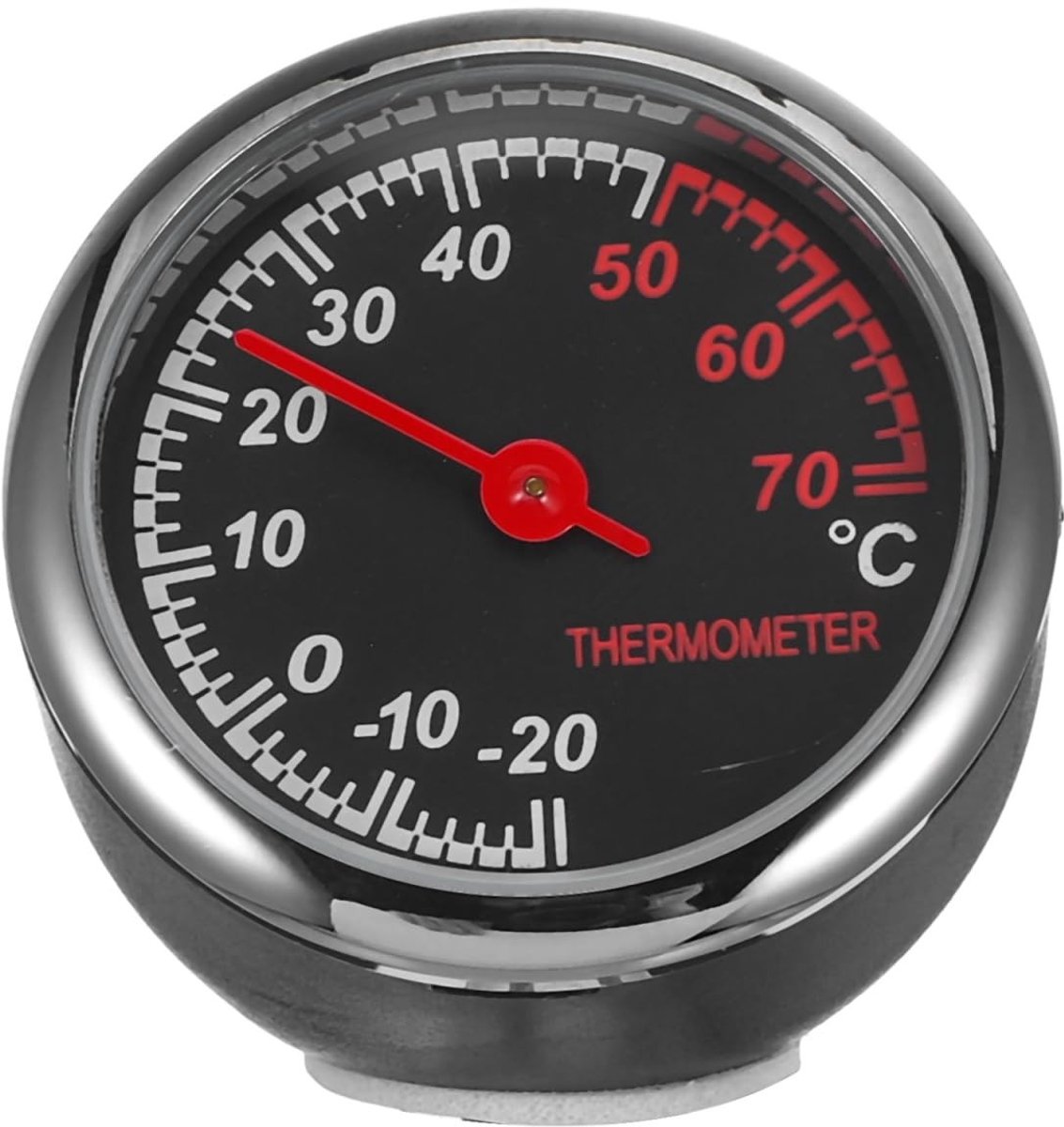 Dailygoods- Auto-thermometer Compact Design - Dashboard/ventilatiehouder - Roestvrij Staal - Nauwkeurige Temperatuurmeting - Achtergrondverlichting - Duurzaam Gebruik - Voertuigthermometer