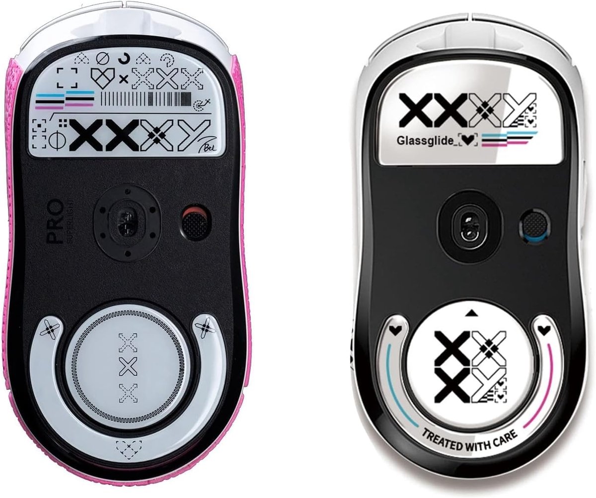 Muisvoetjes Set - Glijders Stickers - Soepel Gamen - Aluminosilicaat Glas - 1 Set - Wit