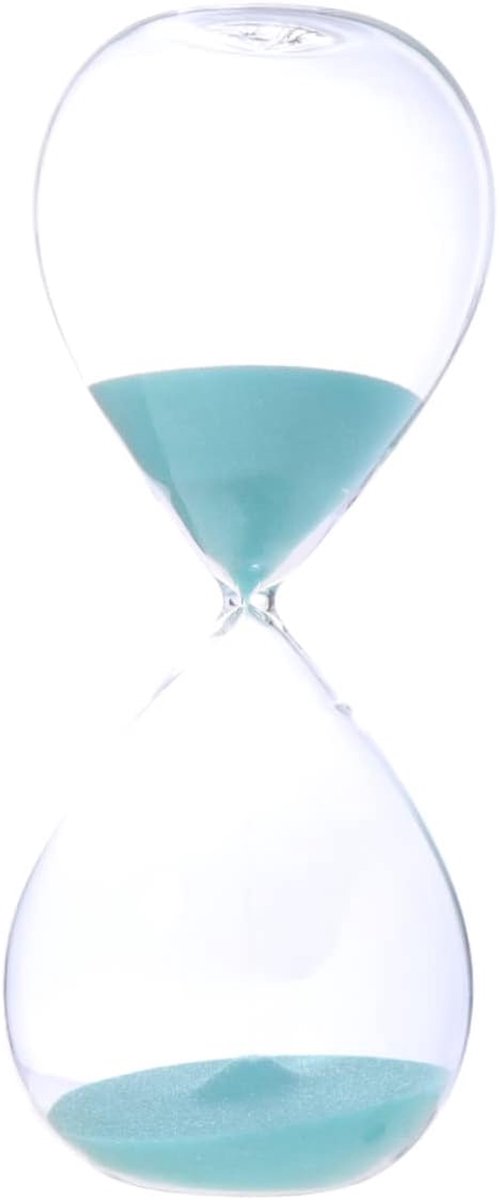 Zandloper Timer - Zandklok Glas - Tanden Poetsen - Modern Design - 30 Minuten - Blauw
