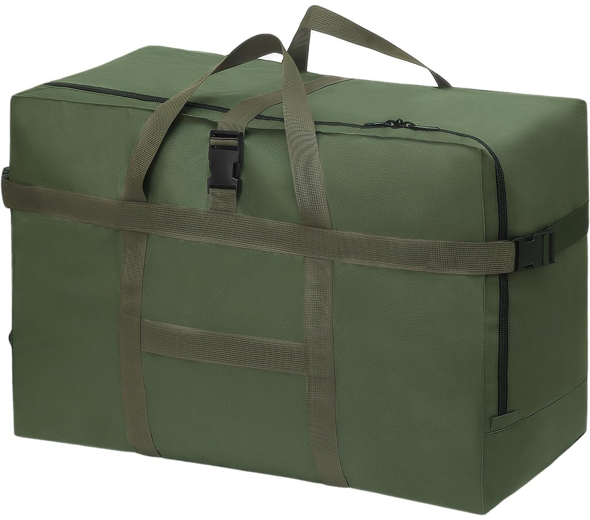 Dailygoods - Reistas, extra grote lichtgewicht opbergtas, opvouwbare reistassen met handriem, waterdichte draagtassen, voor sport, verhuizing, dagelijkse opslag, voor mannen en vrouwen, Groen, 70*35*48cm, NEE