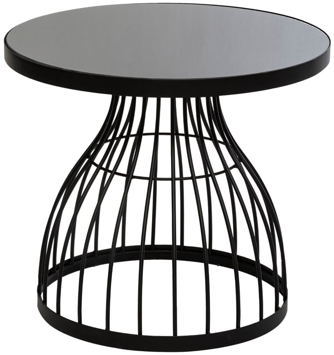Bijzettafel van getint glas KUSHI