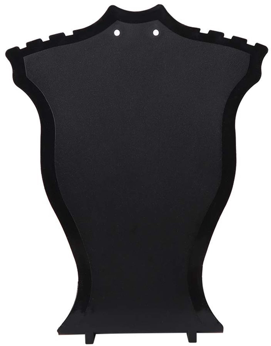 SnelShoppen - Necklace Mannequin, Ketting Display Bust, Sieraden Stand voor Oorbellen, Zwart, Hoogwaardige Plastic, Perfect voor Winkels en Beurzen
