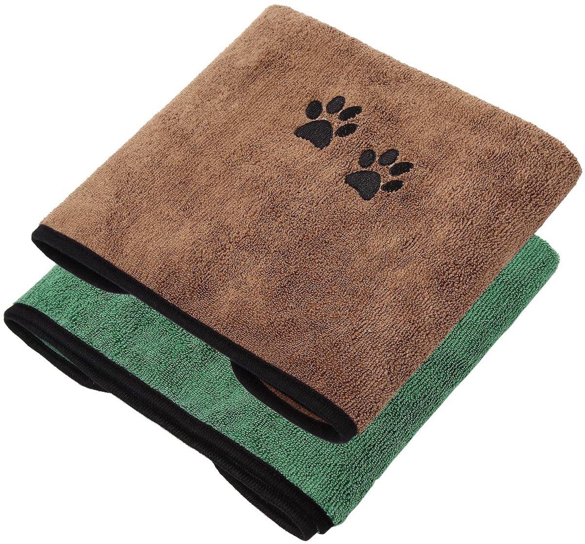 Dailygoods- Hondenhanddoek Sneldrogend - 2 Stuks - Microvezel Super Absorberend - 90 x 50 cm - Handdoeken voor Huisdieren - Geschikt voor Kleine/Middelgrote Dieren - Huisdierhanddoek