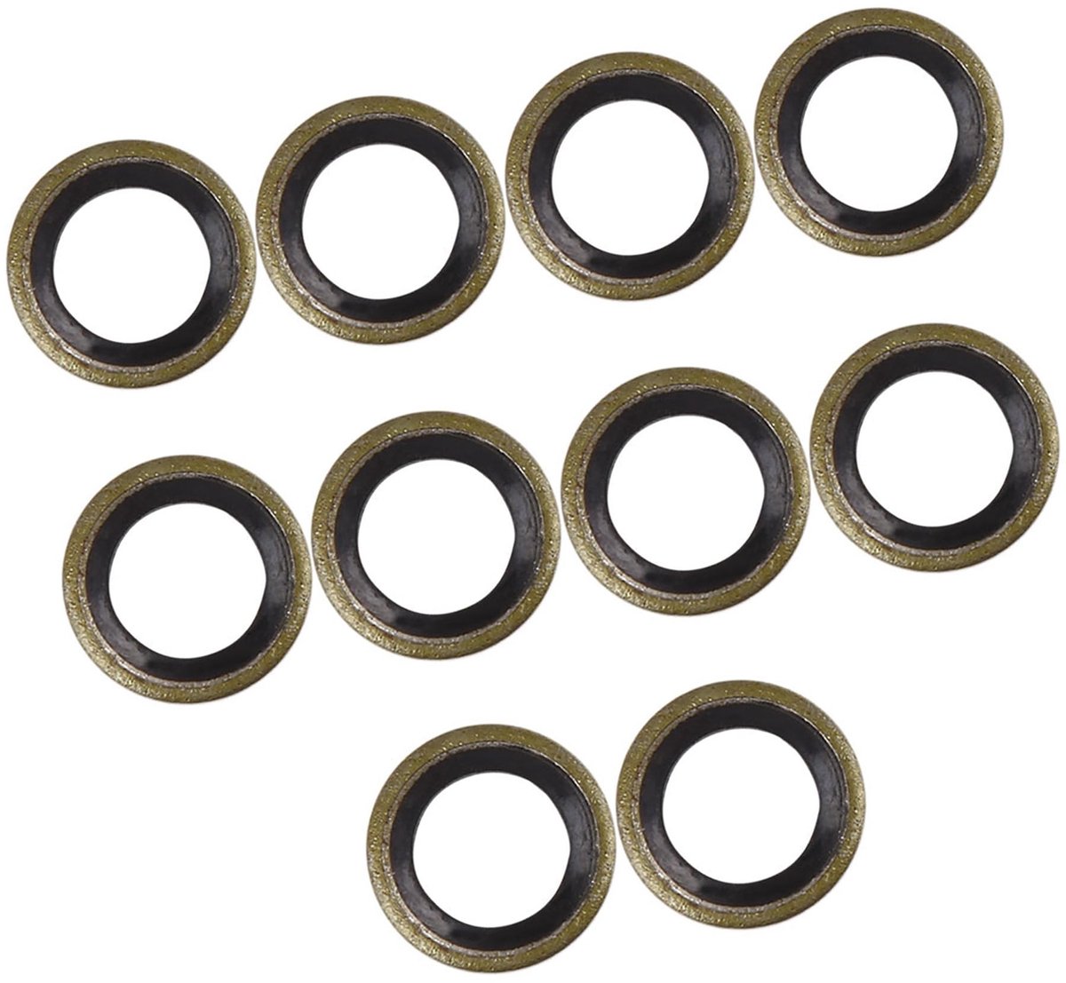 Dailygoods- Afdichting Gloednieuw - Crush/Afdichtringen - Oliefiltervervanging - Oliebon - Metalen/Rubber - 8 x 14 x 3 mm - Afdichtring
