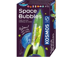 KOSMOS Space Bubbles - Experimenteerset - Maak een Bubbelraket en Lavalamp - Ontdek de Kracht van Water, Olie en Bruistabletten - Inclusief LED-verlichting - STEM Speelgoed - Vanaf 8 Jaar