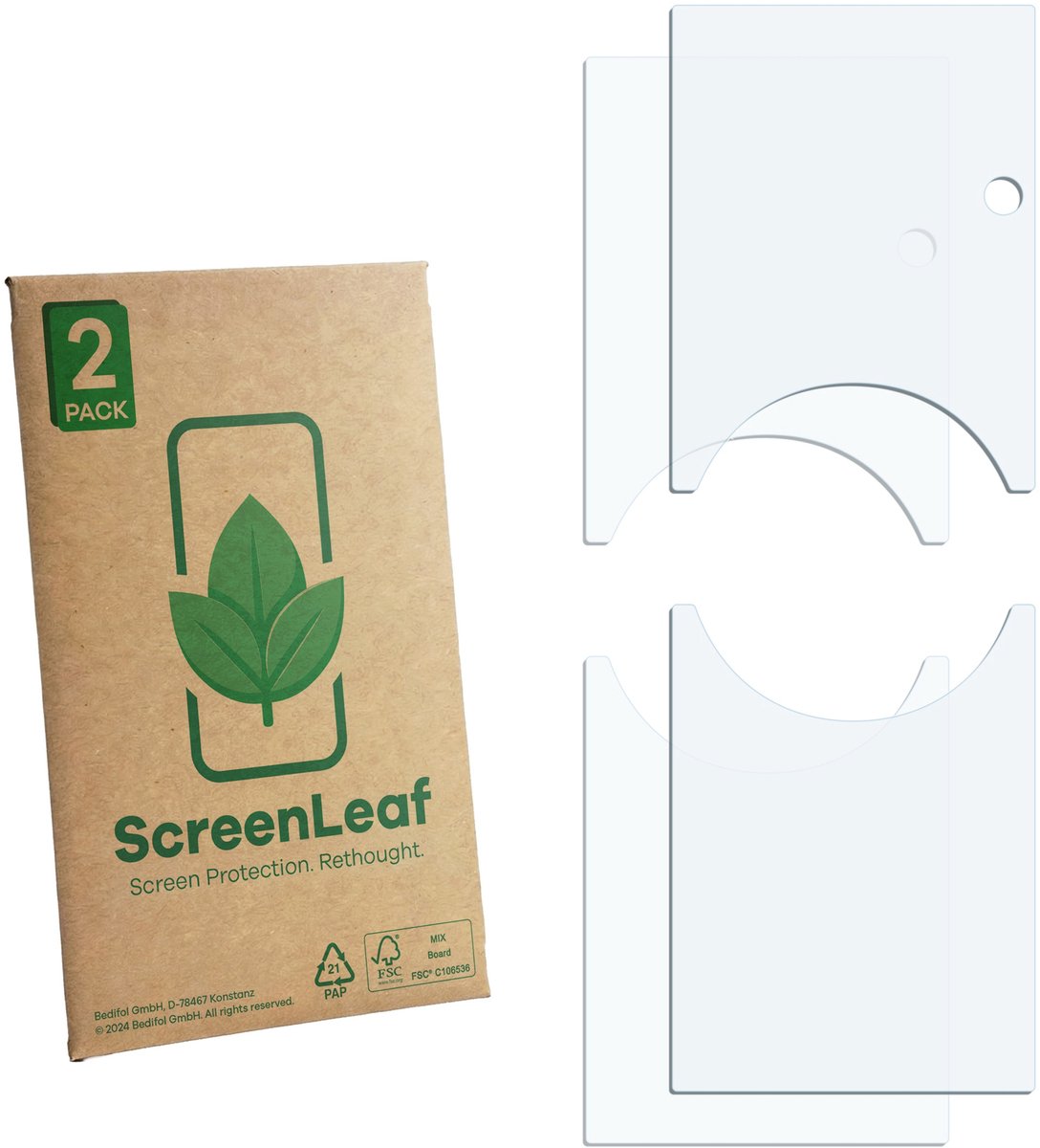 ScreenLeaf - Screenprotector voor Ring Video Doorbell Pro 2 - Duurzame schermbescherming Folie Beschermfolie transparant 2 Stuks – foto 5